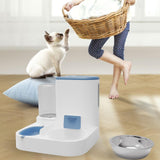 Pet Feeder Detachable Pet Bowls Water Food Bowls Water Fountain Cat Bowls Blue - Aladdin Shoppers