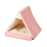 Autumn Winter Pet Tent with Cushion Cat Nest Tent Indoor Kennel Pink - Aladdin Shoppers