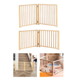 Multifunctional Expandable Accordion Dog Gate Wood for Lawn Garden Outdoor 60x43cm - Aladdin Shoppers