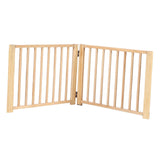 Multifunctional Expandable Accordion Dog Gate Wood for Lawn Garden Outdoor 60x43cm - Aladdin Shoppers