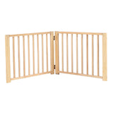 Multifunctional Expandable Accordion Dog Gate Wood for Lawn Garden Outdoor 60x43cm - Aladdin Shoppers