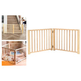 Multifunctional Expandable Accordion Dog Gate Wood for Lawn Garden Outdoor 60x43cm - Aladdin Shoppers