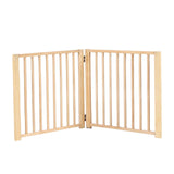 Multifunctional Expandable Accordion Dog Gate Wood for Lawn Garden Outdoor 60x60cm - Aladdin Shoppers