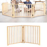 Multifunctional Expandable Accordion Dog Gate Wood for Lawn Garden Outdoor 60x60cm - Aladdin Shoppers