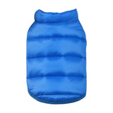 Portable Dog Down Jacket Lightweight Warm Soft Stylish Windproof for Clothes Blue S - Aladdin Shoppers