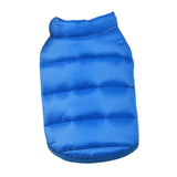 Portable Dog Down Jacket Lightweight Warm Soft Stylish Windproof for Clothes Blue S - Aladdin Shoppers