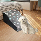 Soft Dog Steps Stair Dog Ramp Ladder with Removable Cover Wide for Cats 53cmx38cmx23cm - Aladdin Shoppers