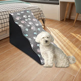 Soft Dog Steps Stair Dog Ramp Ladder with Removable Cover Wide for Cats 73cmx38cmx48cm - Aladdin Shoppers