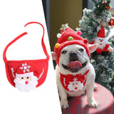 Cute Christmas Pet Bib for Small Dogs Puppy Cats Party Holiday Red - Aladdin Shoppers