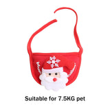 Cute Christmas Pet Bib for Small Dogs Puppy Cats Party Holiday Red - Aladdin Shoppers