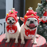 Cute Christmas Dog Hat Warm Winter Soft Headdress for Dogs Party Festival Red S - Aladdin Shoppers