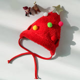 Cute Christmas Dog Hat Warm Winter Soft Headdress for Dogs Party Festival Red S - Aladdin Shoppers