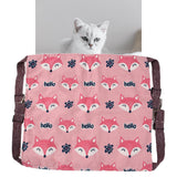Cat Hanging Hammock Bed with Adjustable Straps Soft Breathable Cute Patterns Fox - Aladdin Shoppers