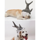 Pets Costume Fish Hat Clothes Cat Dog Headwear for Puppy Cosplay S - Aladdin Shoppers