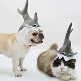 Pets Costume Fish Hat Clothes Cat Dog Headwear for Puppy Cosplay S - Aladdin Shoppers