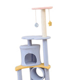 Cat Scratcher Post Climbing Frame Indoor Cats Furniture Protector Playing 50cmx50cmx167cm Blue - Aladdin Shoppers