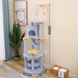 Cat Scratcher Post Climbing Frame Indoor Cats Furniture Protector Playing 50cmx50cmx167cm Blue - Aladdin Shoppers