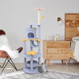 Cat Scratcher Post Climbing Frame Indoor Cats Furniture Protector Playing 50cmx50cmx167cm Blue - Aladdin Shoppers