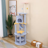 Cat Scratcher Post Climbing Frame Indoor Cats Furniture Protector Playing 50cmx50cmx167cm Blue - Aladdin Shoppers