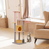 Cat Scratcher Post Climbing Frame Indoor Cats Furniture Protector Playing 47cmx47cmx175cm Pink - Aladdin Shoppers