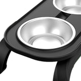 Kitten Food Bowl Stand for Dogs Cats Food Container Elevated Feeder AntiSlip - Aladdin Shoppers