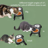 Kitten Food Bowl Stand for Dogs Cats Food Container Elevated Feeder AntiSlip - Aladdin Shoppers