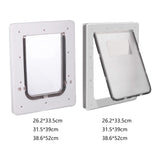 2 Way Dogs Door Flap Mount Secure Window Pet Supplies Wall with Closing Panel 26.2x33.5x1.8cm - Aladdin Shoppers