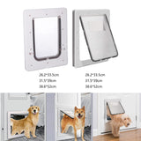 2 Way Dogs Door Flap Mount Secure Window Pet Supplies Wall with Closing Panel 26.2x33.5x1.8cm - Aladdin Shoppers