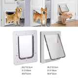 2 Way Dogs Door Flap Mount Secure Window Pet Supplies Wall with Closing Panel 26.2x33.5x1.8cm - Aladdin Shoppers