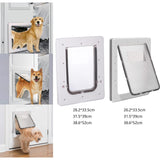 2 Way Dogs Door Flap Mount Secure Window Pet Supplies Wall with Closing Panel 26.2x33.5x1.8cm - Aladdin Shoppers