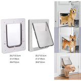 2 Way Dogs Door Flap Mount Secure Window Pet Supplies Wall with Closing Panel 26.2x33.5x1.8cm - Aladdin Shoppers