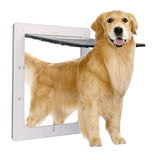 2 Way Dogs Door Flap Mount Secure Window Pet Supplies Wall with Closing Panel 38.6x52x1.8cm - Aladdin Shoppers