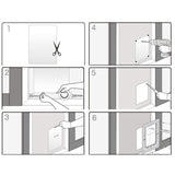 2 Way Dogs Door Flap Mount Secure Window Pet Supplies Wall with Closing Panel 38.6x52x1.8cm - Aladdin Shoppers