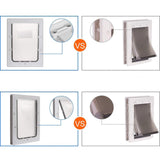 2 Way Dogs Door Flap Mount Secure Window Pet Supplies Wall with Closing Panel 38.6x52x1.8cm - Aladdin Shoppers