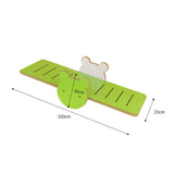 Pet Cat Playing Wood Seesaw Scratching Board Funny for Cat Grinding Claws - Aladdin Shoppers