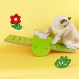 Pet Cat Playing Wood Seesaw Scratching Board Funny for Cat Grinding Claws - Aladdin Shoppers