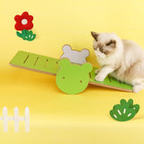 Pet Cat Playing Wood Seesaw Scratching Board Funny for Cat Grinding Claws - Aladdin Shoppers