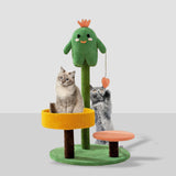 Cute Cactus Cat Scratching Posts Stylish with 3 Scratching Poles Stable - Aladdin Shoppers