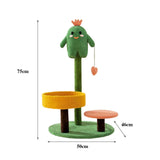 Cute Cactus Cat Scratching Posts Stylish with 3 Scratching Poles Stable - Aladdin Shoppers