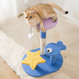 Cat Scratcher Post Hanging Toy Ball Indoor Cats Grind Claws Scratching Toy 50cmx37cmx61cm - Aladdin Shoppers