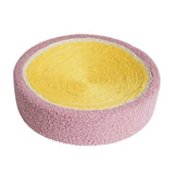 Sisal Cat Scratcher Bed Furniture Protection Nonslip Bottom Sleeping Nest Yellow Pink - Aladdin Shoppers