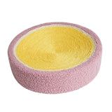 Sisal Cat Scratcher Bed Furniture Protection Nonslip Bottom Sleeping Nest Yellow Pink - Aladdin Shoppers