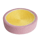 Sisal Cat Scratcher Bed Furniture Protection Nonslip Bottom Sleeping Nest Yellow Pink - Aladdin Shoppers