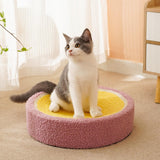 Sisal Cat Scratcher Bed Furniture Protection Nonslip Bottom Sleeping Nest Yellow Pink - Aladdin Shoppers