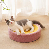 Sisal Cat Scratcher Bed Furniture Protection Nonslip Bottom Sleeping Nest Yellow Pink - Aladdin Shoppers