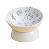Raised Pet Feeder Water Drinking Bowl Dog Bowl Stable Elevated Cat Bowl Blue - Aladdin Shoppers