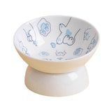 Raised Pet Feeder Water Drinking Bowl Dog Bowl Stable Elevated Cat Bowl Blue - Aladdin Shoppers