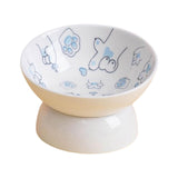 Raised Pet Feeder Water Drinking Bowl Dog Bowl Stable Elevated Cat Bowl Blue - Aladdin Shoppers