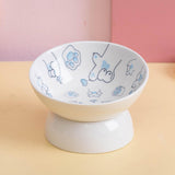 Raised Pet Feeder Water Drinking Bowl Dog Bowl Stable Elevated Cat Bowl Blue - Aladdin Shoppers