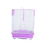 Bird Cage House Pet Supplies Nest Standing Pole Birdcage for Parrot Finches Purple - Aladdin Shoppers
